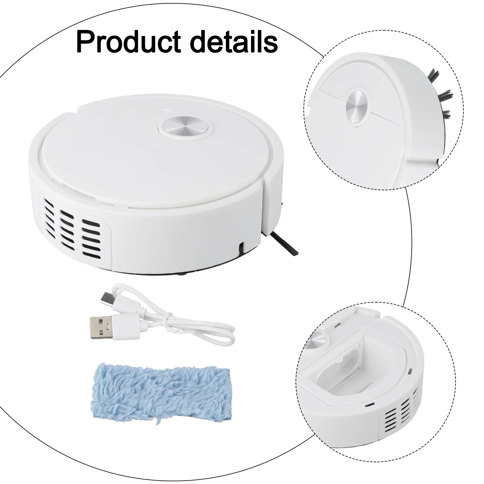 3 In 1 Robot Vacuum Cleaner Sweeping Wet Mopping Floor Smart Sweeping Robot Portable Sweeping Machine Home Cleaning Appliances