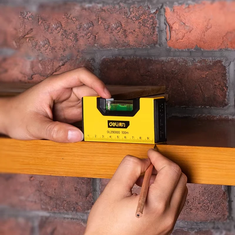 100 مللي متر قياس مستوى صغير عالي الدقة مقياس رقمي أفقي طول قياس القدرة أداة مستوى فقاعة الروح