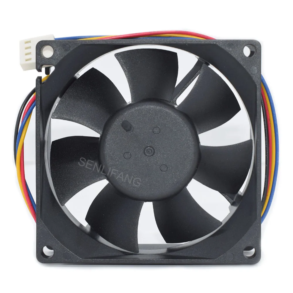 3pcs New 8CM Fan DA08025B12UH 80*80*25MM Square Cooler DC12V 0.50A 4Lines Inverter Power Cooling