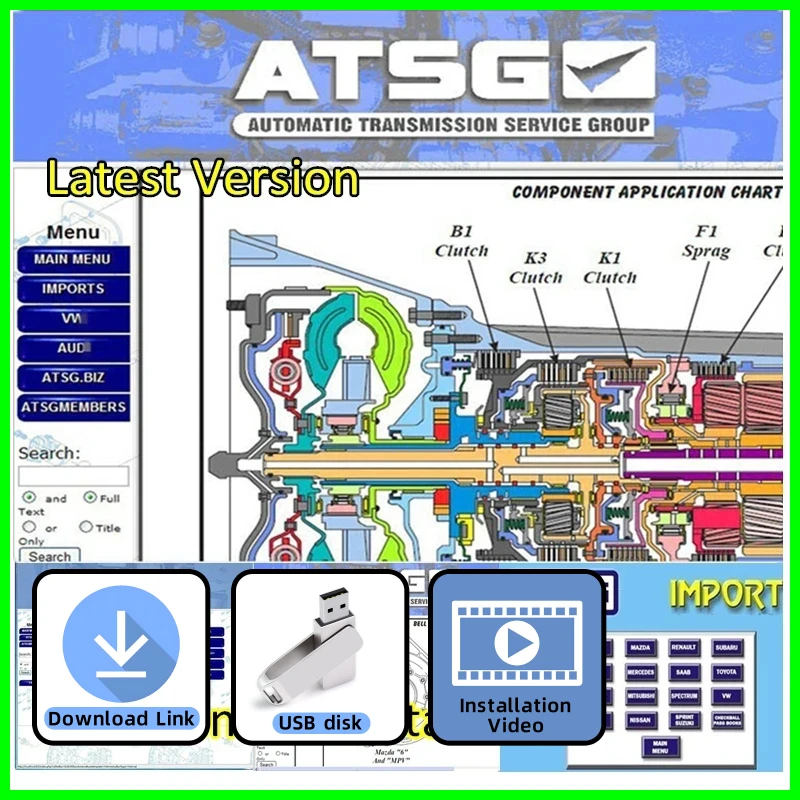 ATSG2017 Maintenance Tools Automatic Transmission Service Group 2017 ATSG Auto Repair software atsg information tuning new vci