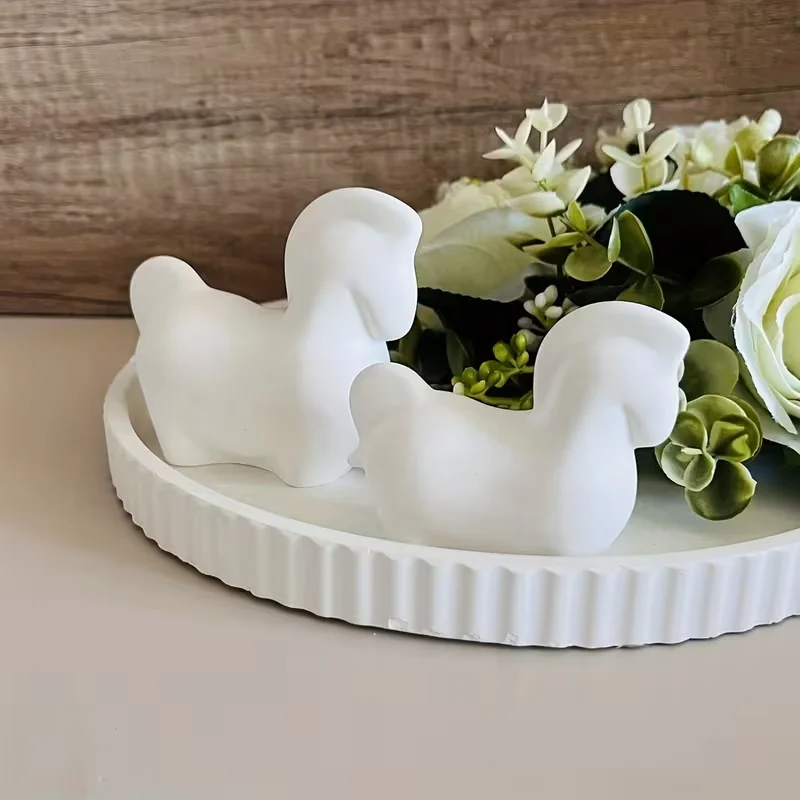 

European Mini Horse Candle Wax Silicone Mold-Cute Horse Table Ornament for Handmade Battle Steed Statue,Animal Home Decorations