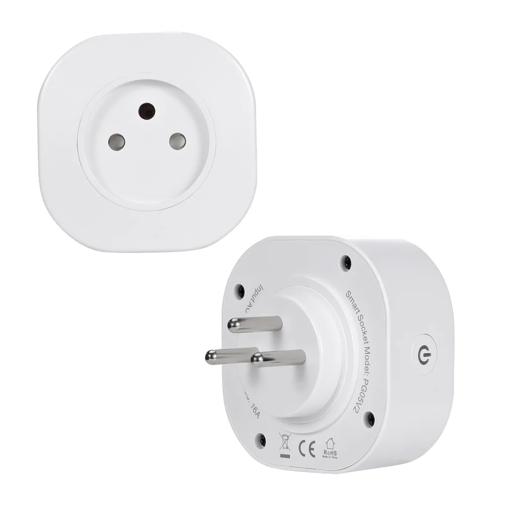 IoTorero 2 PACK Tasmota MQTT ESP8285 Israel Plug Monitoreo del consumo 16A Funciona con el asistente doméstico