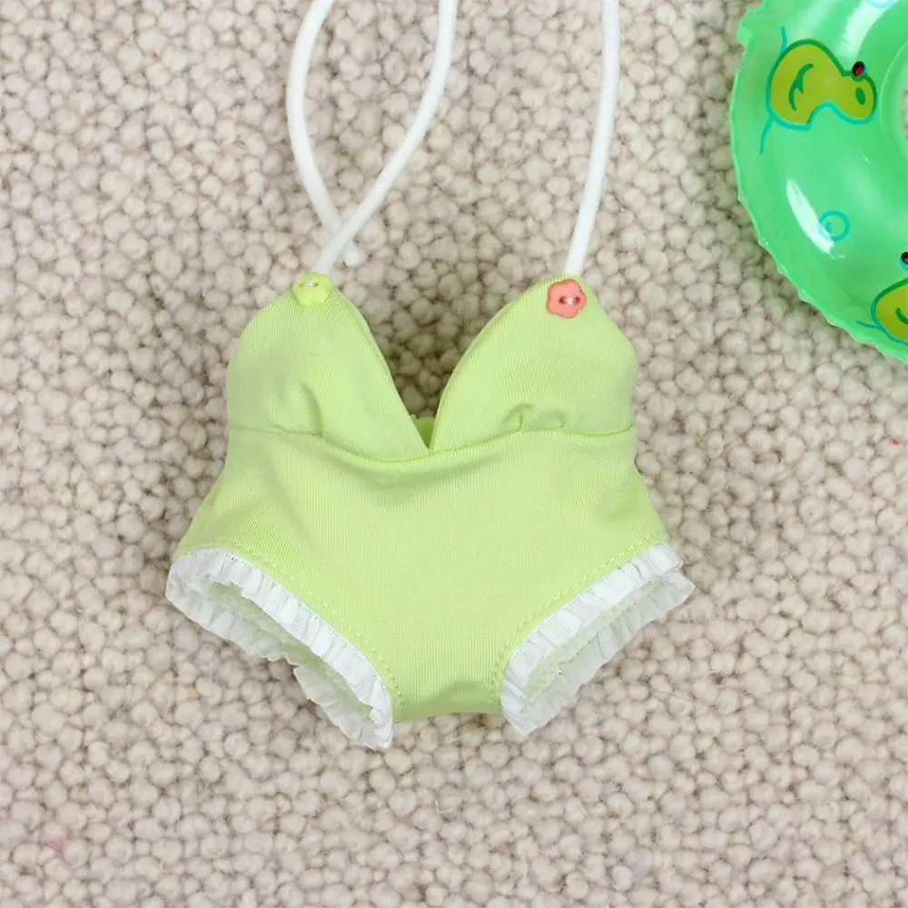 Strap Pants Cotton Doll Bikini Suit Overall Cute 20cm Doll Swimming Outfit Lovely Mini Cotton Doll Swimsuit Suit