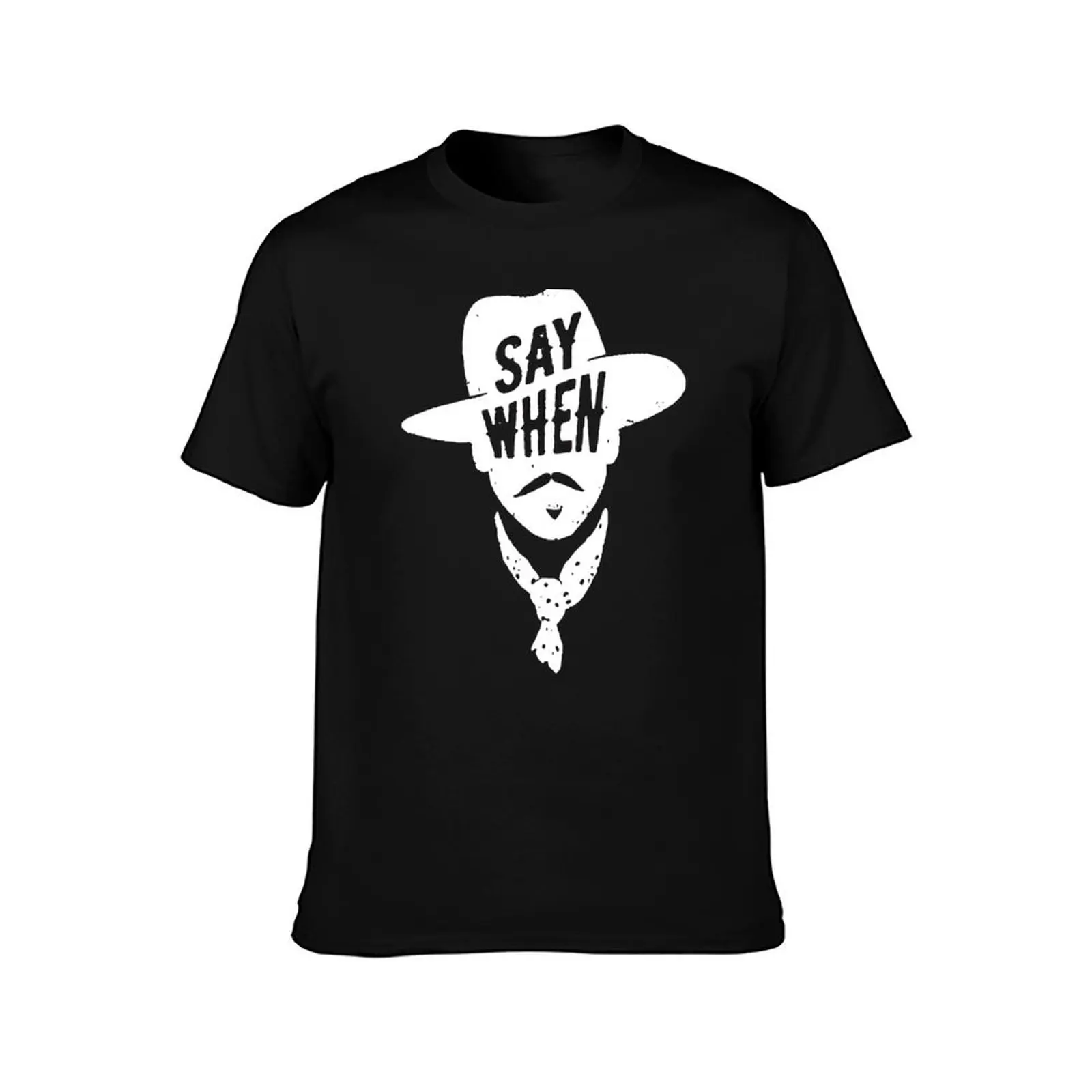 Doc Holliday Say When T-Shirt Summer Casual Cotton Tee Oversized Streetwear Tops Vintage Graphic Print Unisex Men Women