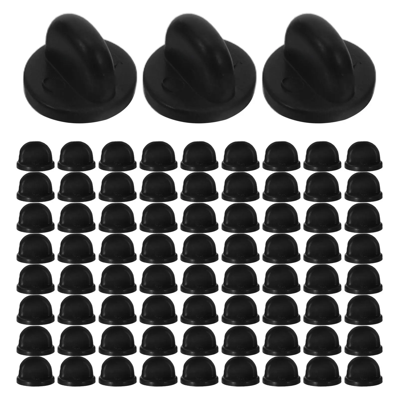 150Pcs Universal Pin Backs Locking Rubber Clutch Secure Non-Slip Badge Brooch Lapel Pins Replacement Set Brooch Point Pin Cap