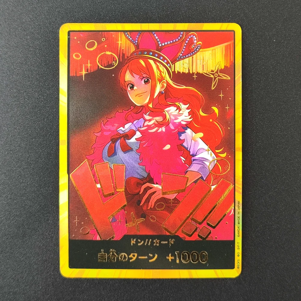 

Коллекционные карточки One Piece TCG OPCG с горячим тиснением, японские, Your Turn+1000, текстурированные, аниме, игрушки