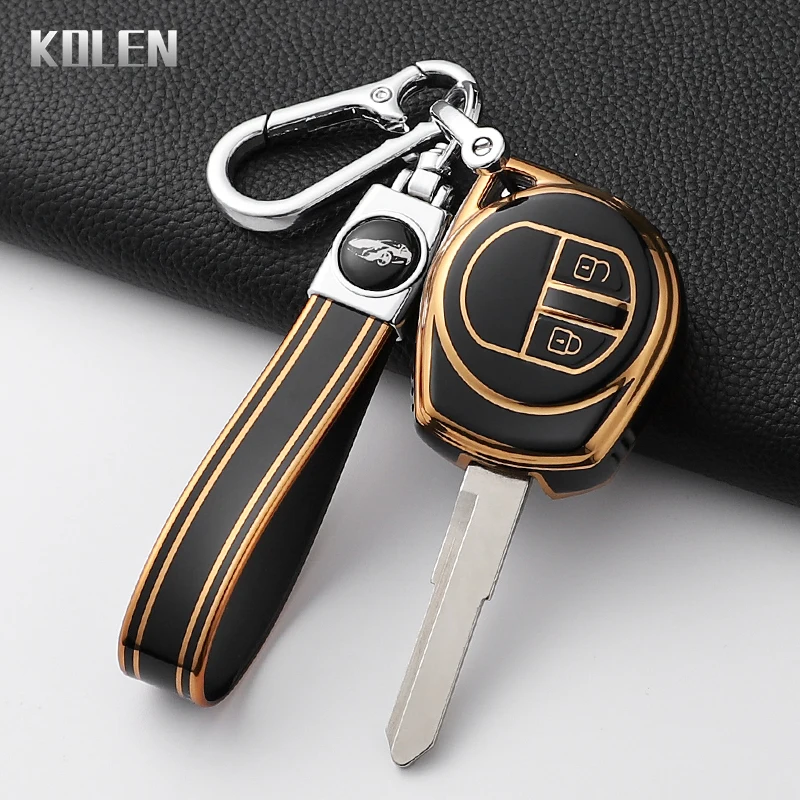 Mode TPU Auto Schlüssel Fall Abdeckung Für Suzuki SX4 Fenster Vitara Amagatarai Swift Grand Liana 2 Tasten Geschützt Shell Schlüsselbund fob