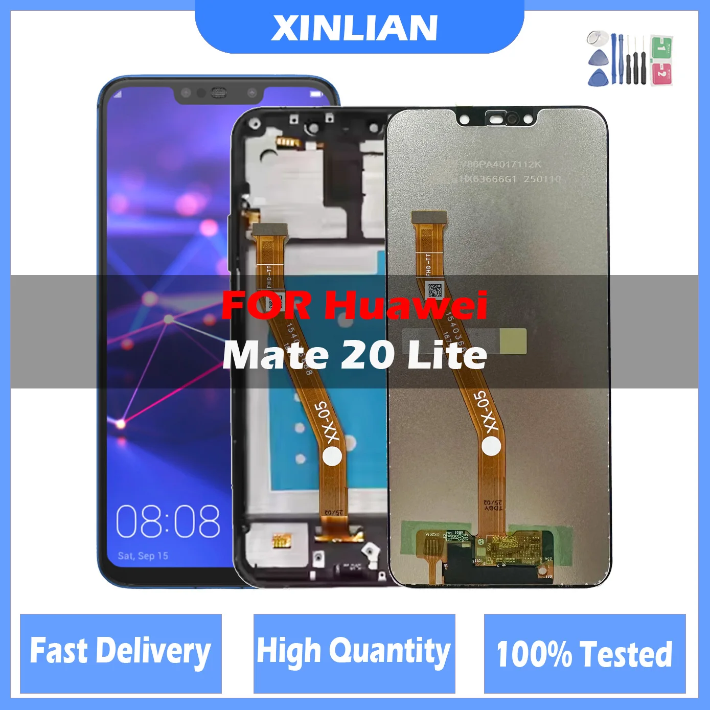 Pantalla LCD IPS para Huawei Mate 20 Lite Panel digitalizador de pantalla táctil SNE AL00 LX1 LX2 LX3 LCD con pieza de repuesto para reparación de marcos