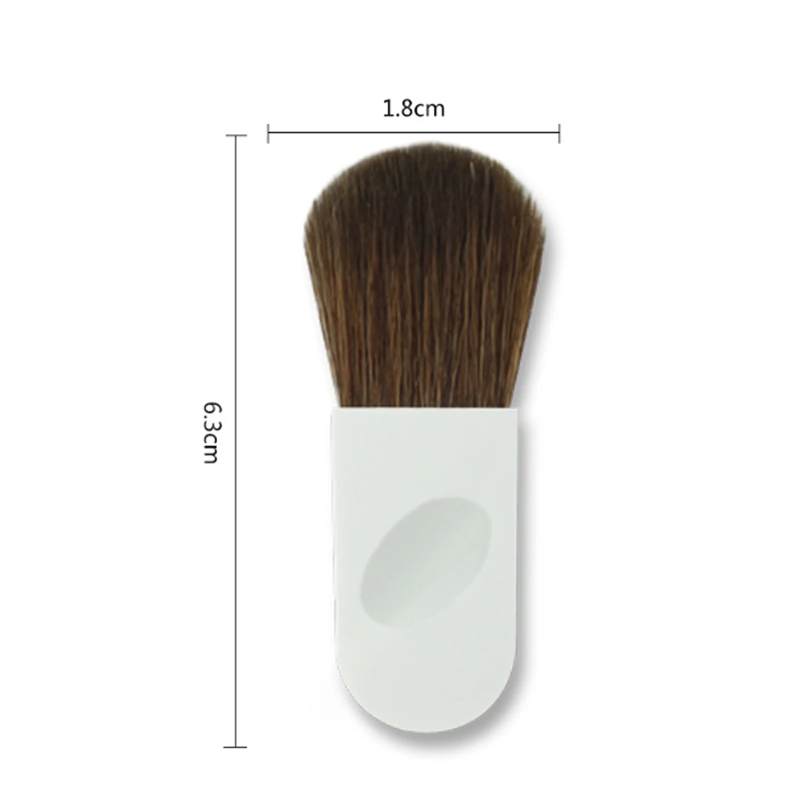 3 stuks mini draagbare make-upborstel blozen poederborstel zachte dichte haren tool voor losse poeder mengen vrouwen