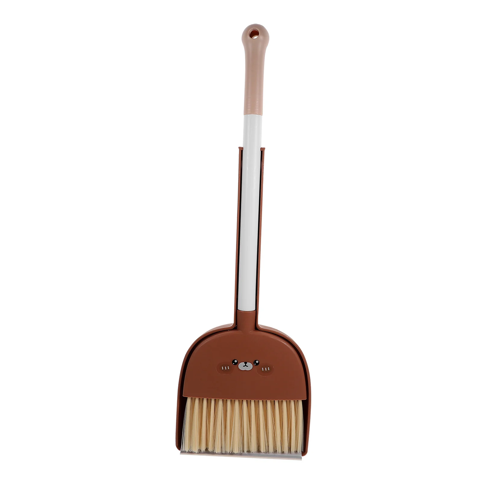 Kids Small Broom and Dustpan Set Cartoon Animal Style Toddler Cleaning Kit Lightweight Compact Housekeeping Helper for Home