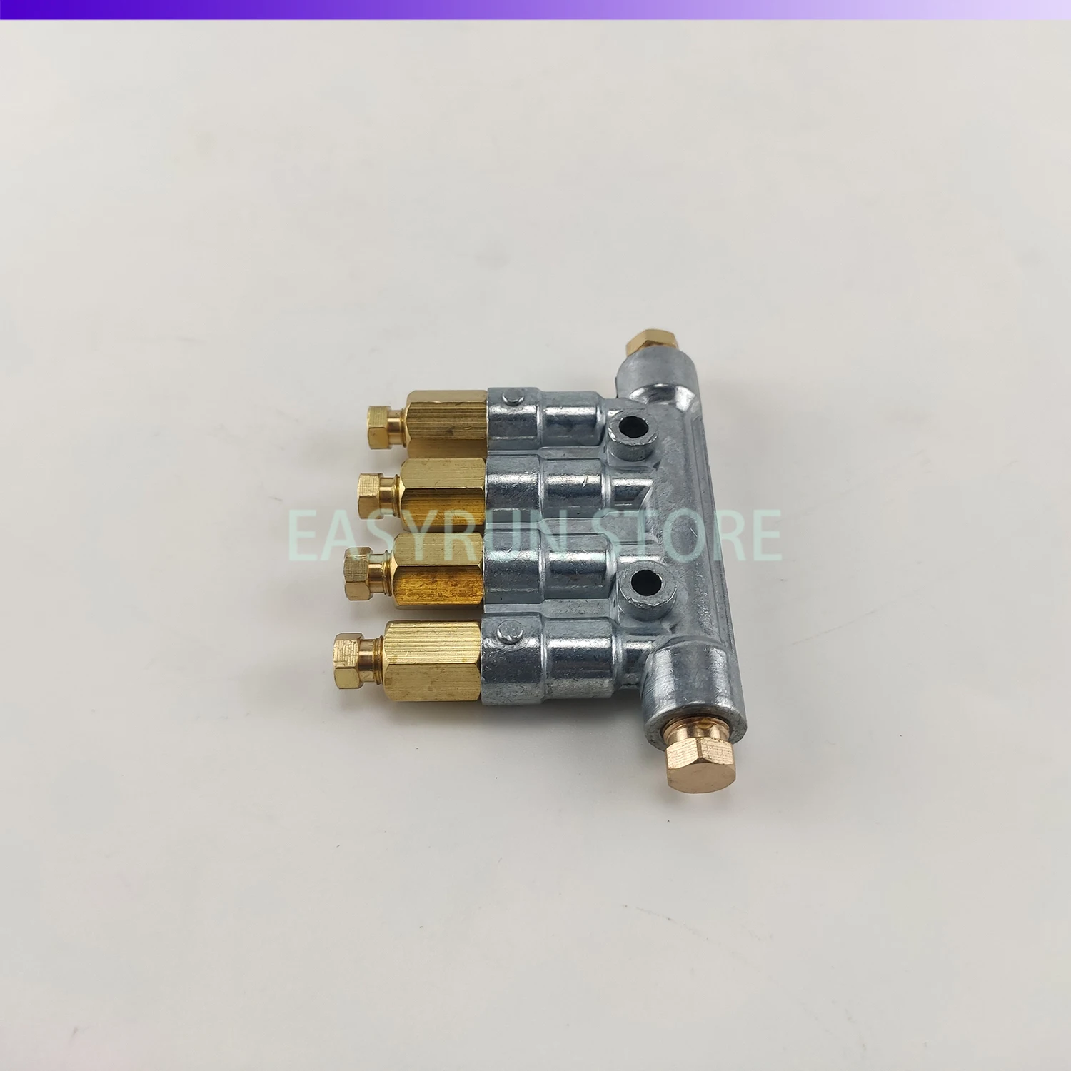 4 positions Positive displacement adjustable oil distributor-high-pressure lubrication fitting for machining centers