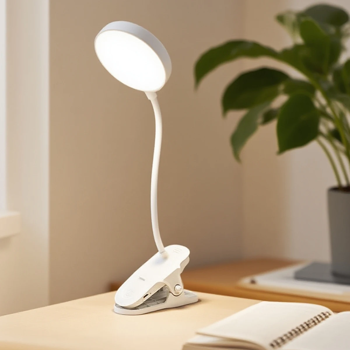 Led Desk Lamp with Clamp, Architect Desk Lamp for Home Office with Atmosphere Lighting, Three lighting modes