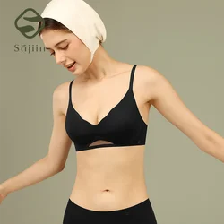 SUJIIN Sexy Push Up Black Bras for Women Comfortable Seamless Wireless Bra Female Summer Smoothing Soft Support Bralette Lady