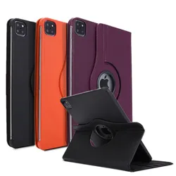 Funda giratoria de cuero para iPad Pro, carcasa con soporte de 12, 9 pulgadas, 12,9, 2022, 360, 2021, 2020, 2018