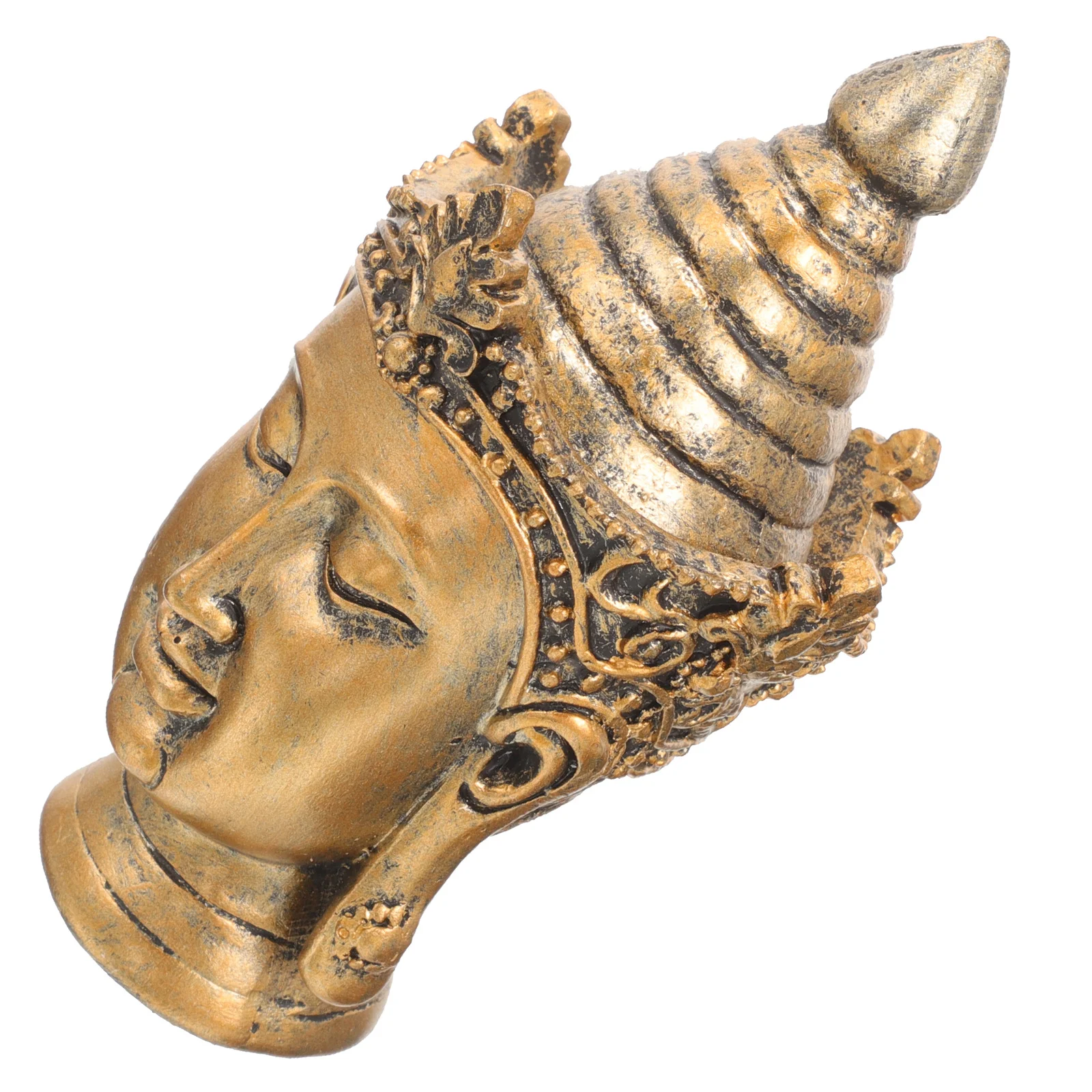 بوذا رئيس تمثال مادة الراتنج قوي طاولة مكتبية الديكور ثقافة زن الجمالية هدية بوذا ديكور #2