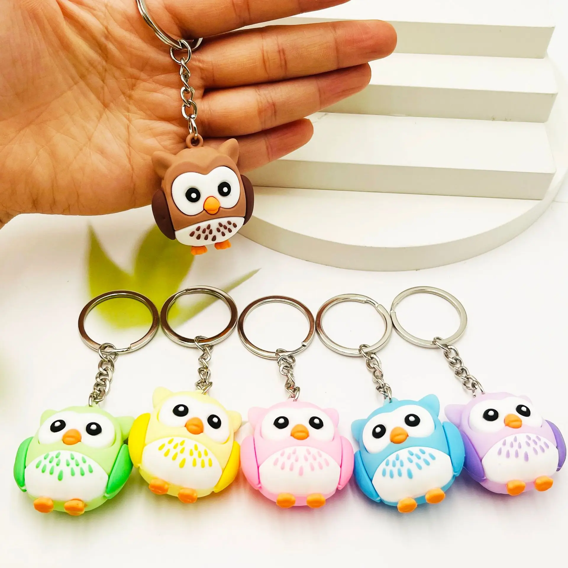 New keychain creative owl cute animal key pendant pendant student gift