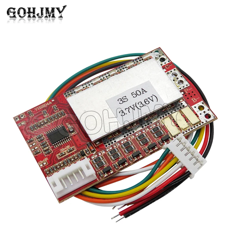 3S 4S 5S 50A BMS Board/ 55A 3.7V Lithium battery protection board/3.2V iron phosphate/LiFePO4 battery BMS board with Balance