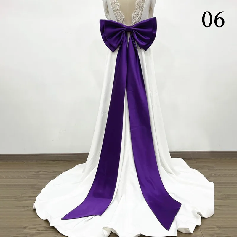 1PC Big Bowknot Elegant Wedding Dress Belt Lightweight Detachable Bowknot Waist Decor DIY Handmade Bowknot Dress Accessories image 6