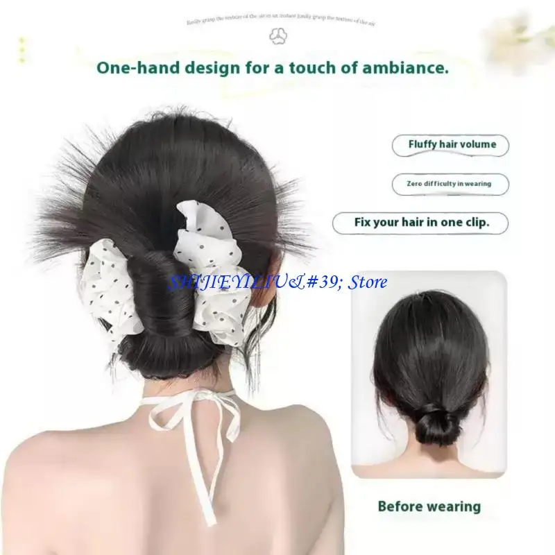 

E21F Maruko Плетение на голове Зажим для токовой точки с низкой завязкой на затылке Плетение волос