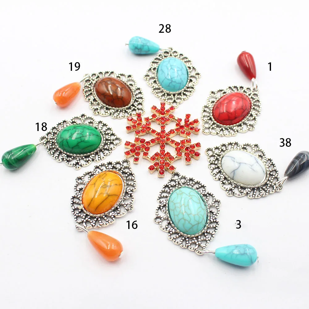 Fashionable 5pcs/lot antique silver cracked bow pendant DIY ethnic headwear hat earrings retro artistic elegant versatile hollow