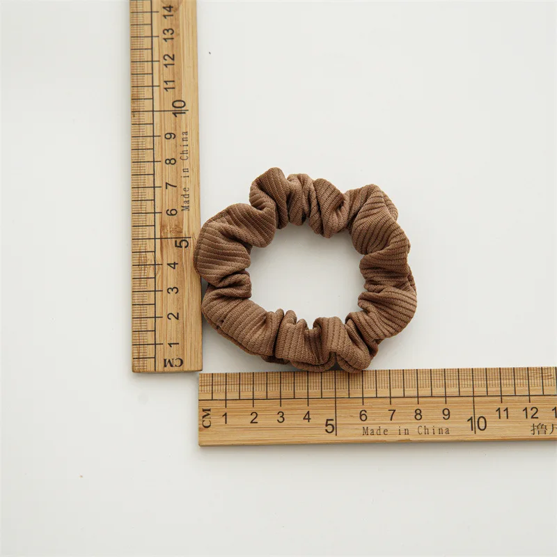 New Large Scrunchies Elastic Hair Band Plain Color Skinny Hair Tie Rubber Bands Ponytail Holder Women Hair Ties Accessories