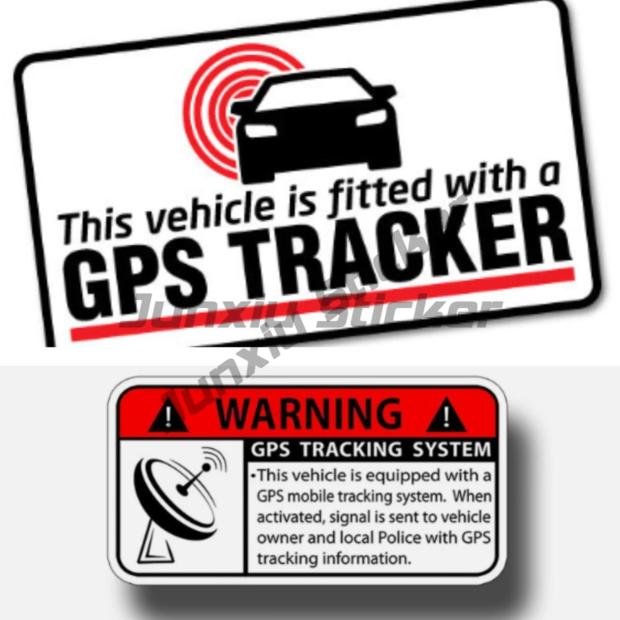 

GPS Tracker Fitted Warning Sticker Decal Safety Sign Car Vinyl