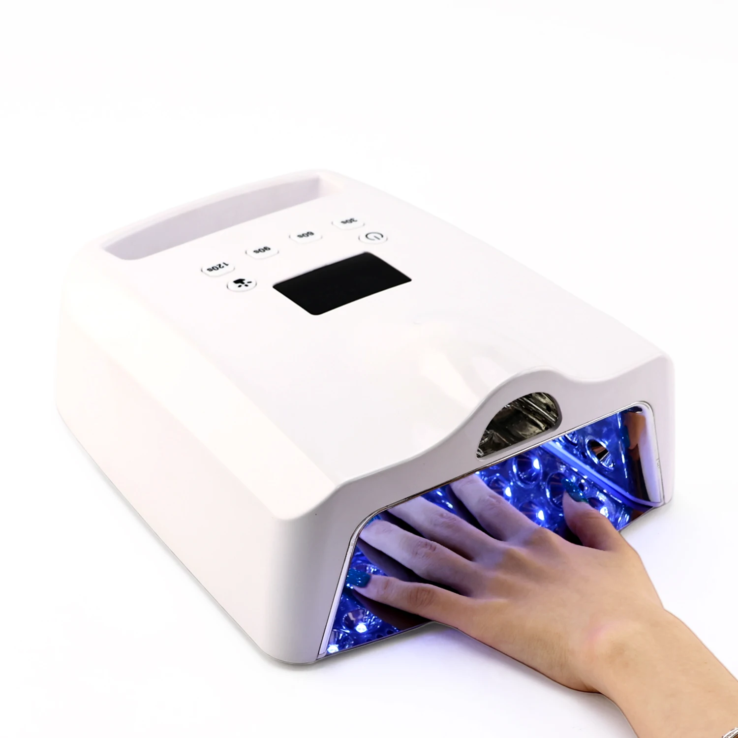 New Arrival 128W High Power Quartz LED UV Nail Lamp & Thumb Curing Dryer Light Plastic Home Professional for Nail Salons