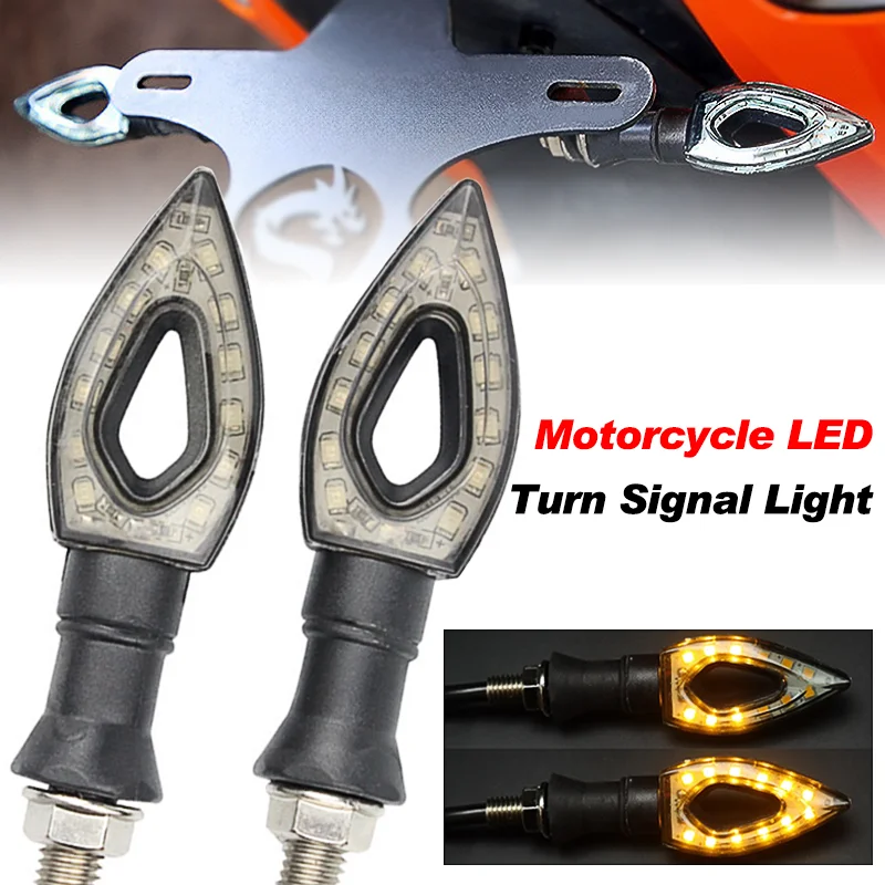 

Motorcycle LED Turn Signal Lights Amber Heart-shaped High Brightness Front/Rear Indicator Blinker Lamp Good-quaility Accessories