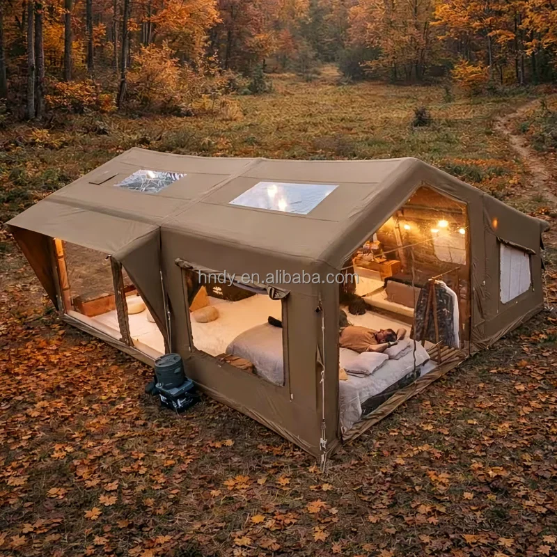 New Popular 4 Seasons Waterproof Large  Combination Inflatable Air Tent