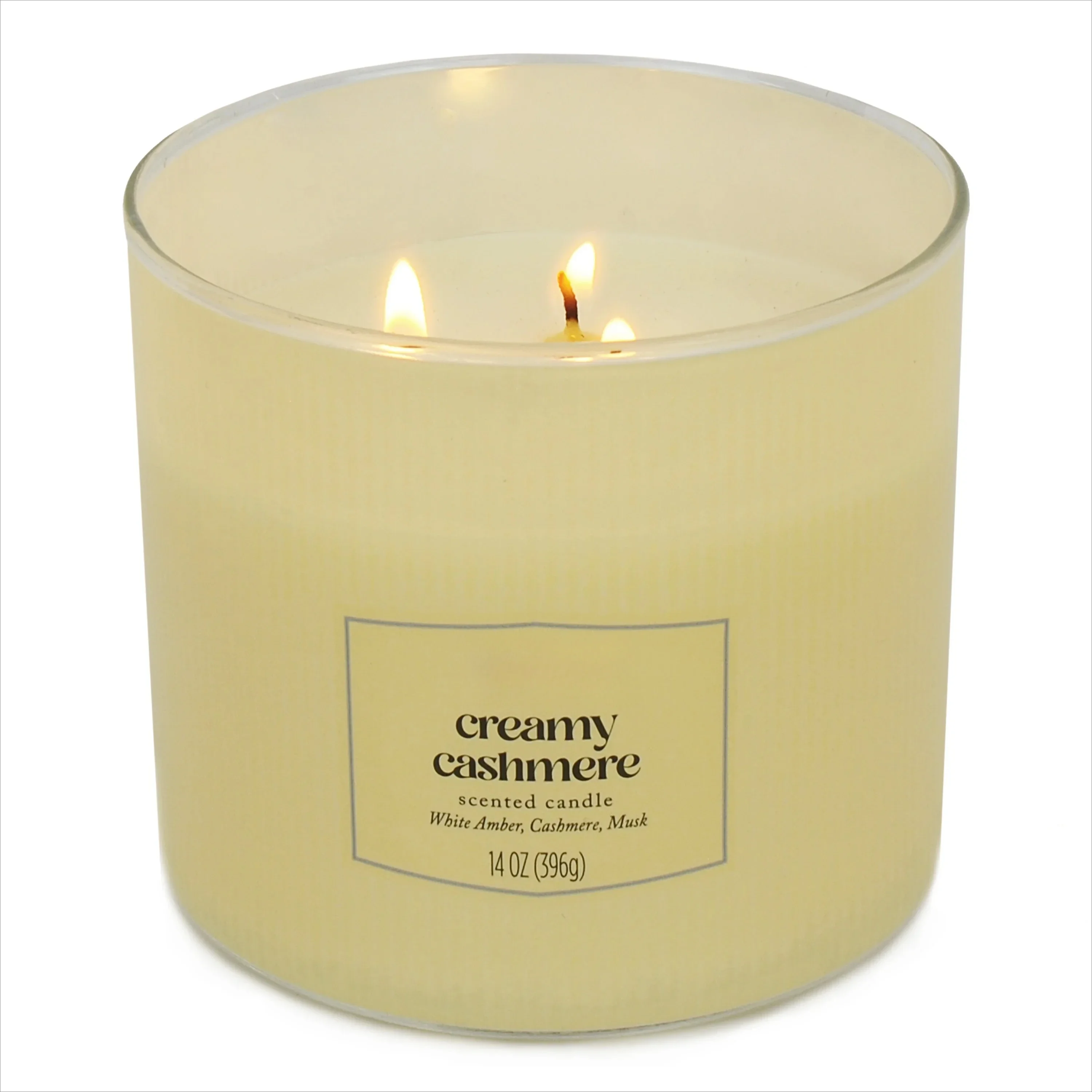 

Fully Upgraded High quality Textured Wrapped Candle Creamy Cashmere, 14 Ounce.HOME. Free shippment