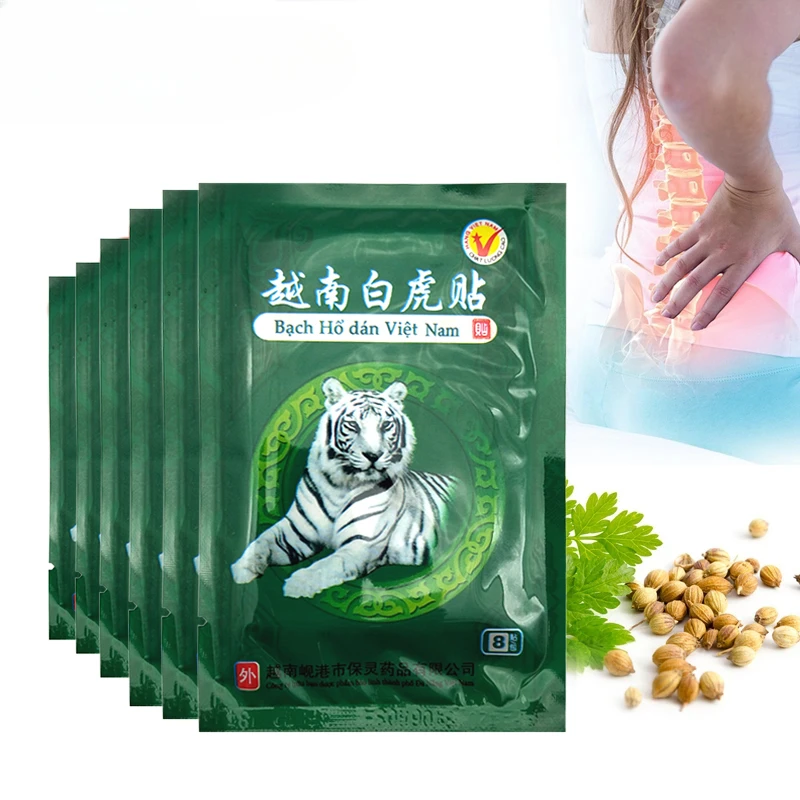 

56pcs Vietnam White Tiger Balm Pain Relieving Patch Relief Neck Joints Back Pain Arthritis Cure Medical Plaster Sticker