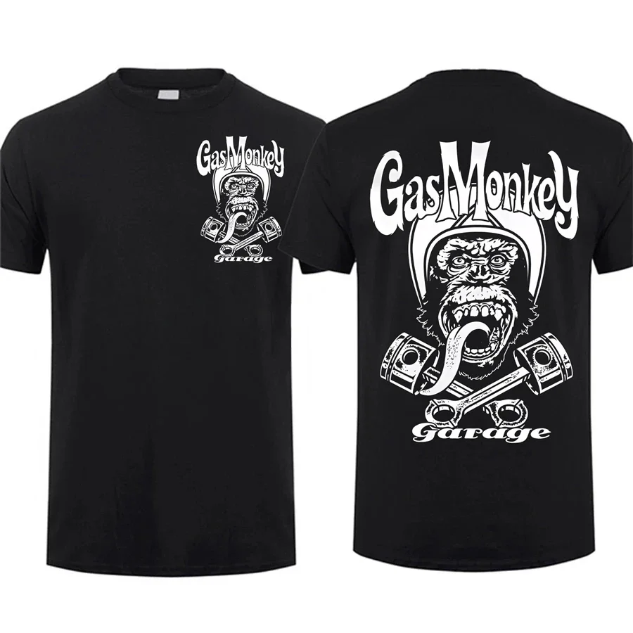 Camisetas de chándal con estampado de Gas Monkey Garage Blood para hombre, Tops deportivos de gran tamaño, ropa de calle cómoda