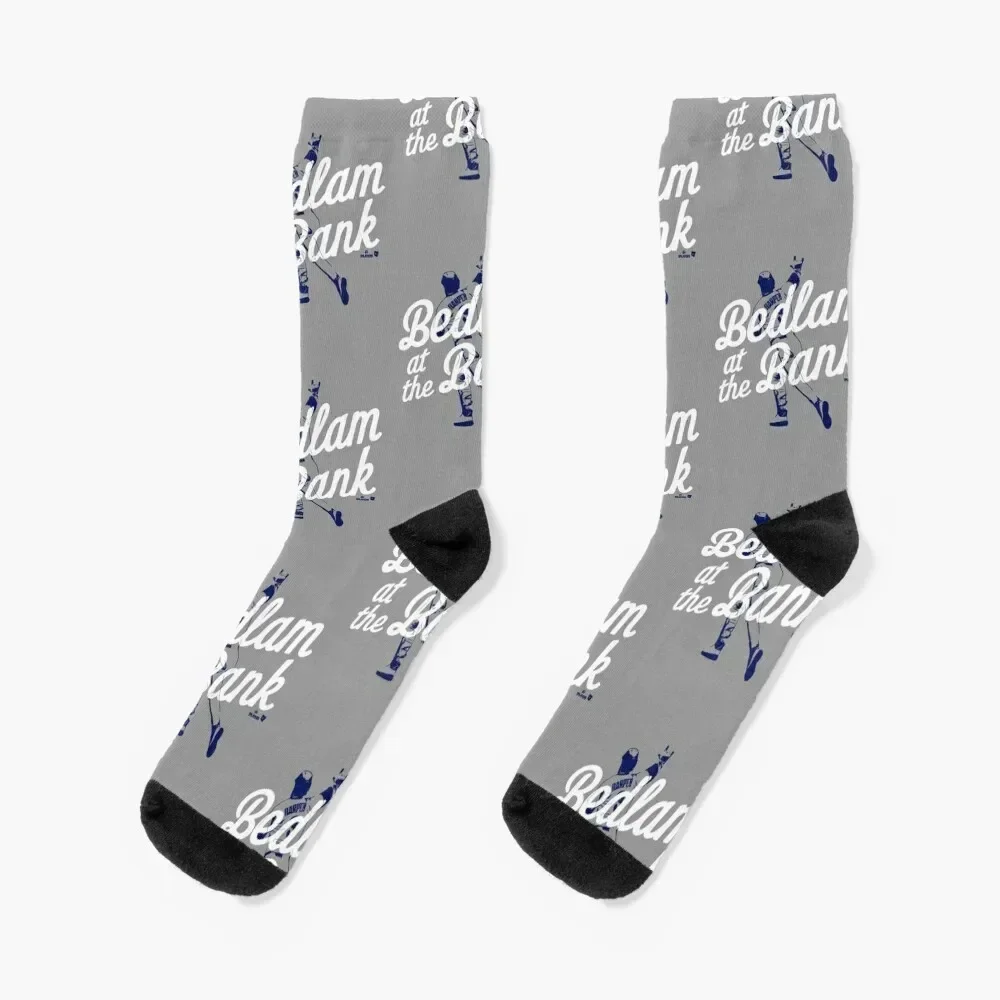 Bryce Harper Bedlam at The Bank Socks short christmas gift hip hop Men Socks Luxury Brand Women's