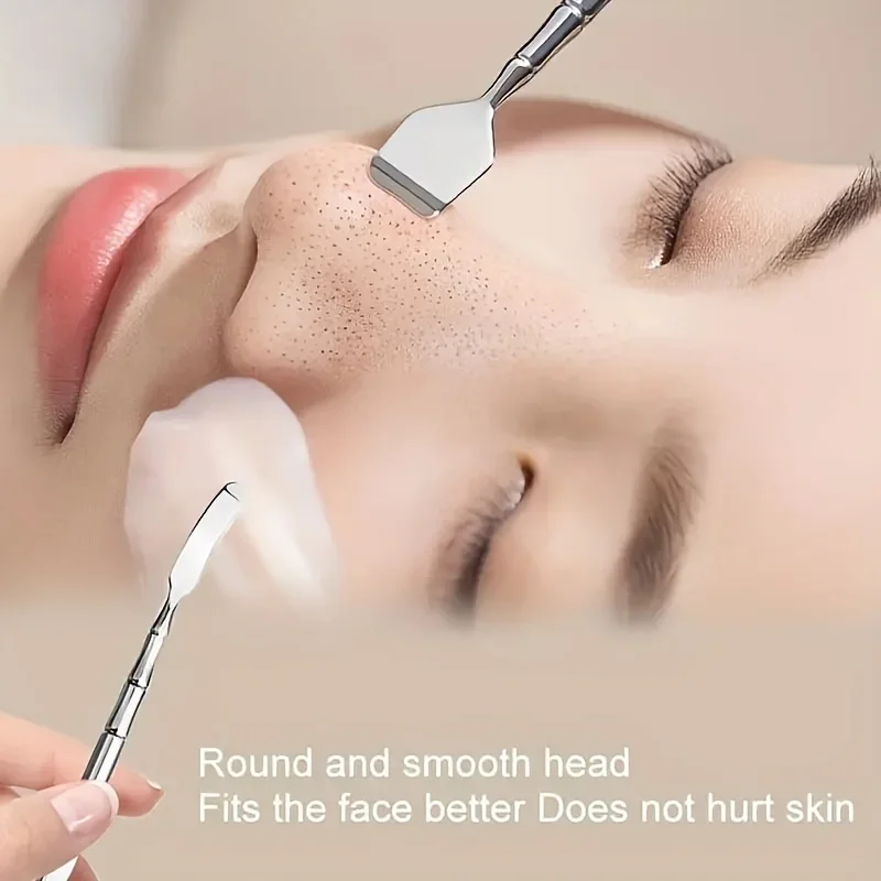 Dissolvant de points noirs à Double extrémité, 1 pièce: nettoyant, exfoliant et outil de massage des pores du visage pour une peau lisse