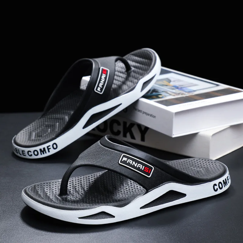 

Summer Men's Casual Flip Flops Classic Flat Sandals Light Anti-slip Platform Slippers Outdoor Beach Leisure Sandal Shoes for Men