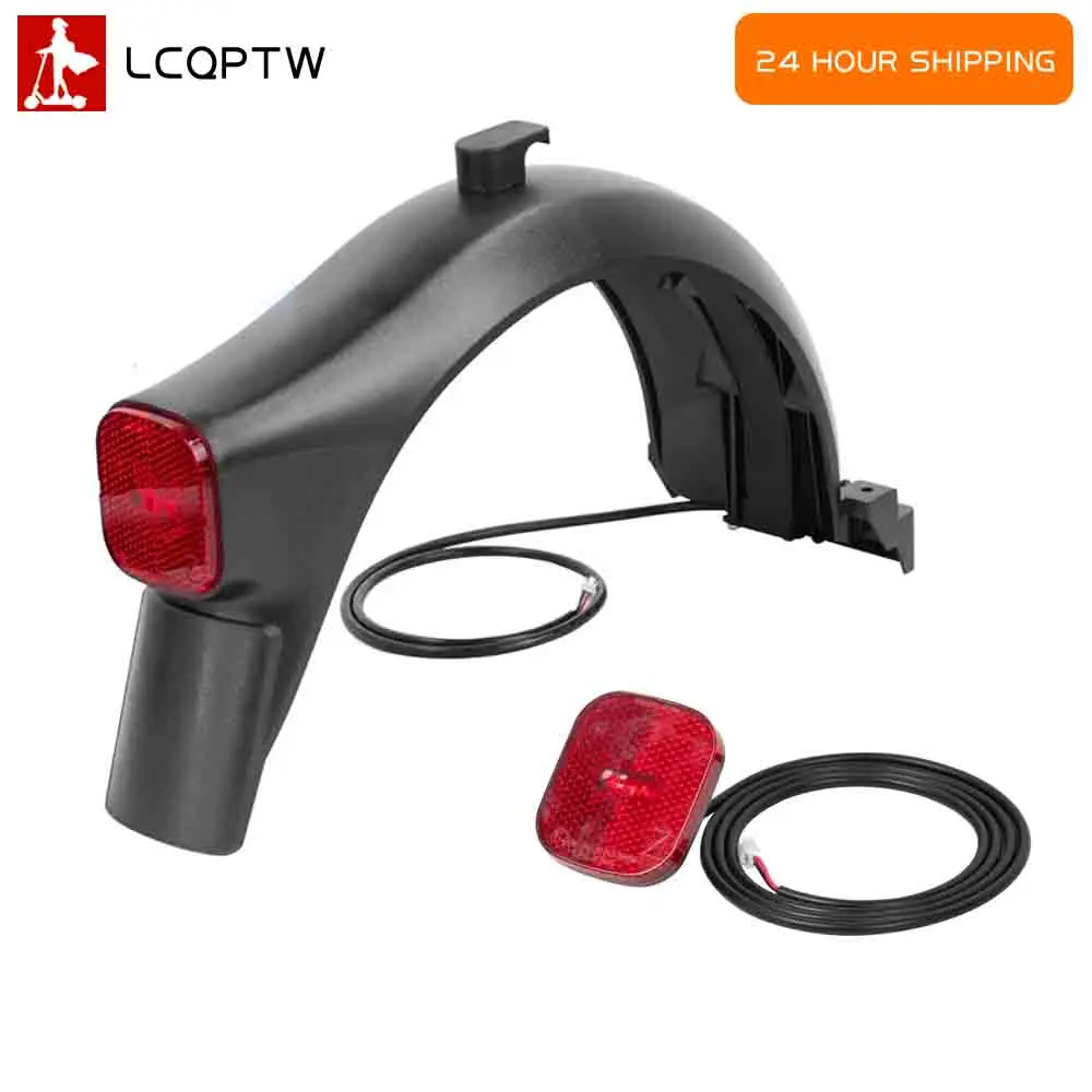 Elektroroller-Hinterradabdeckungs-Set für Ninebot F30D F30E F40D Kicksooter, Spritzschutz für Reifen, Rücklichtteile