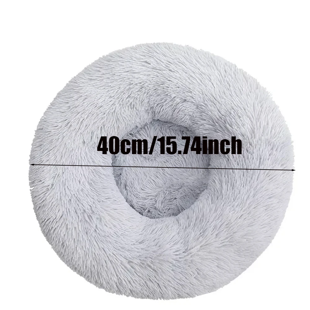 Cat Bed Warm Sleeping Cat Nest Soft Long Plush Household Pet Bed For Dogs Basket Cushion Cat Bed Cat Mat Animals Sleeping image 6