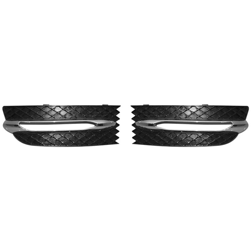 Couvercle de calandre antibrouillard pour pare-chocs avant de voiture, cadre chromé, Mercedes-Benz SLK, classe R172, W172, 2012-2016, 1 paire