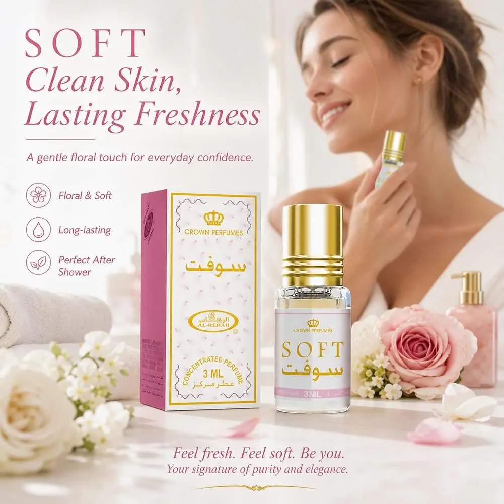 1/2/3Pcs Soft Perfume 3ml Fragrance Women's Eau De Parfum Floral Fresh Elegant Scented Spray for Casual Wear