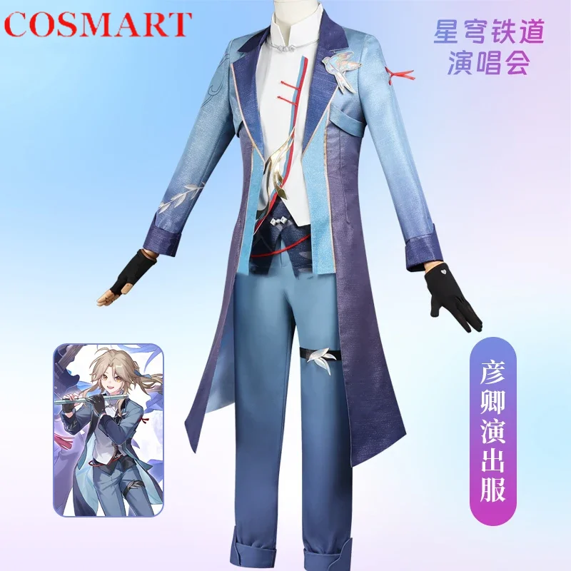 COSMART Honkai: Star Rail Yanqing Game Suit Handsome Concert Performance Cosplay Costume Halloween Party Role Play Outfit