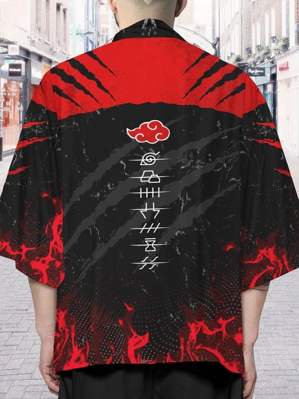 2026 New Hot Selling Harajuku 3D Printed Pattern Japanese Cloak Coat Kimono