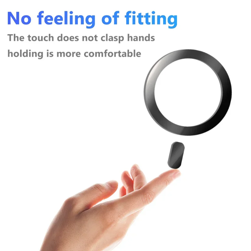 For Apple Magnetic Adapter Sticker Ring For Magsafe Wireless Charging Accessories for iPhone 14/13/12 Pro Max Steel Ring