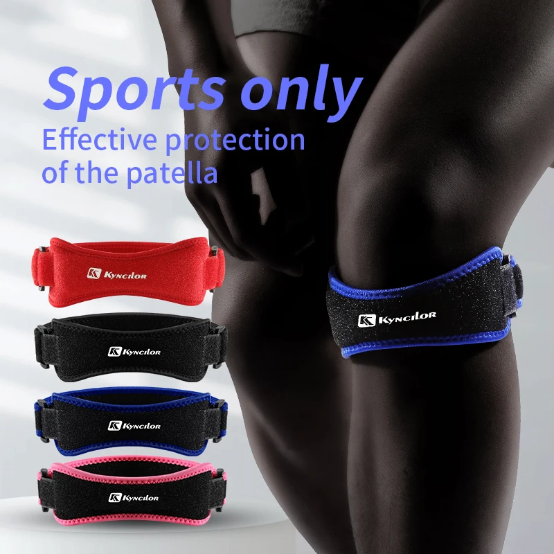 

1 Piece Knee Patellar Tendon Knee Support Strape Brace Adjustable Shock Absorption Compression Knee Pad Sleeve for Basketball