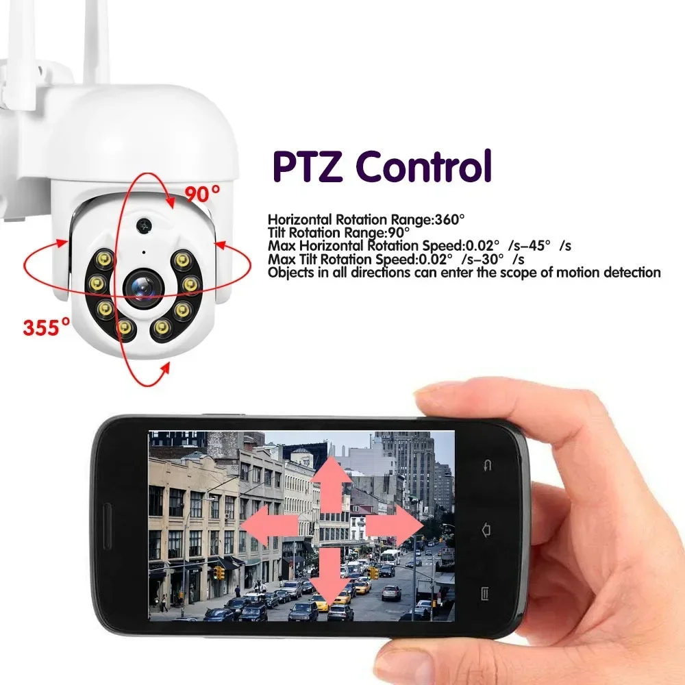 

Комплект системы видеонаблюдения 5MP WiFi с ИИ-детектором лиц, цветным ночным видением, 8-канальным NVR для беспроводного наружного видеонаблюдения