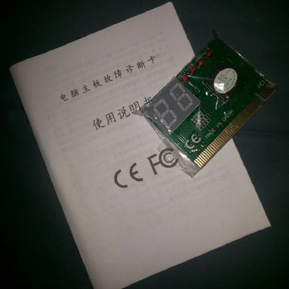 Diagnostic Card for POST Error Code Detection on 286 to P4 Motherboards with 2 Digit Display and Support for PCI and ISA Slots