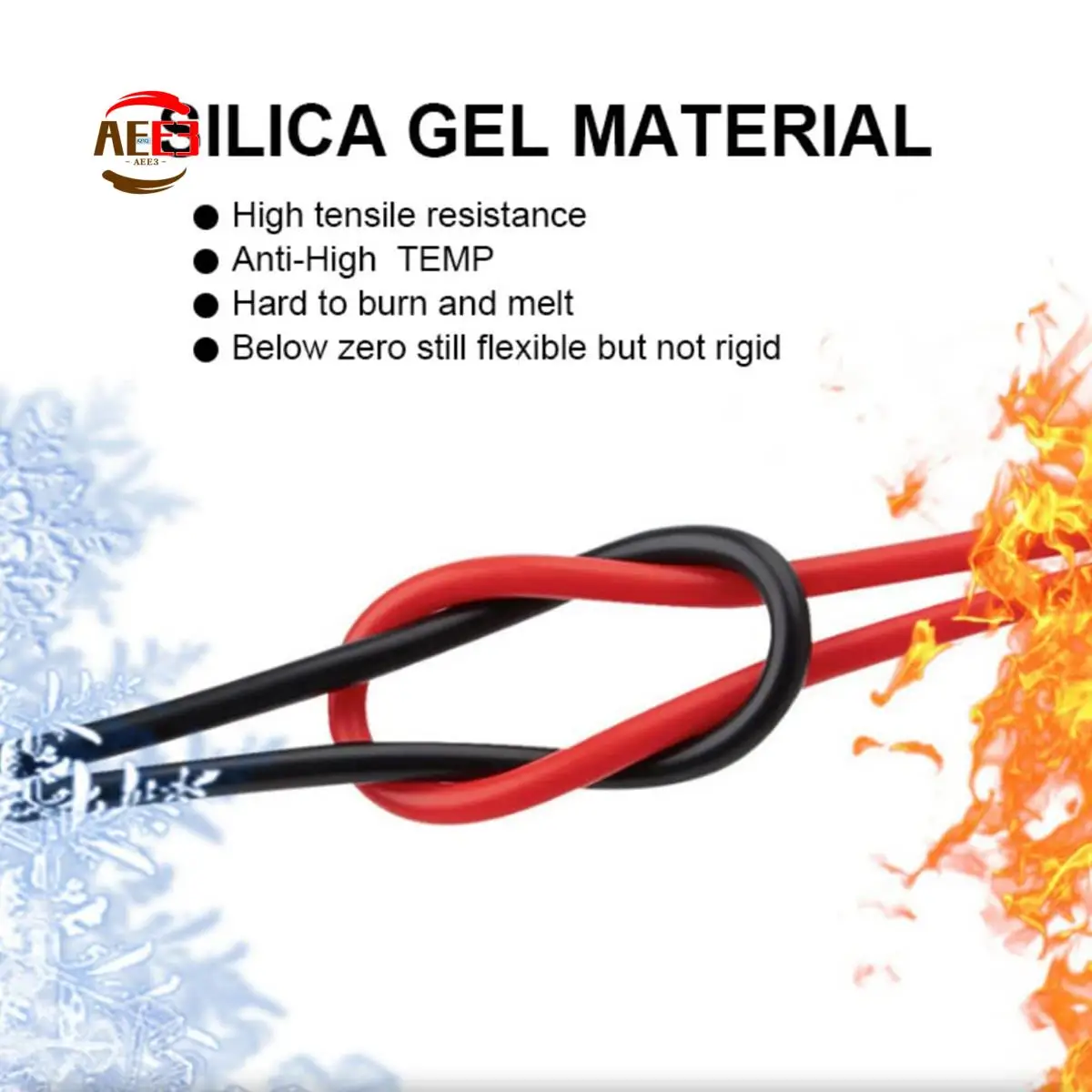 AEE3-Multimeter Test Leads, 1 Pair Of Test Leads With Alligator Clips And 24K Gold Plated Test Probes,1000V 20A Lead Test Kit