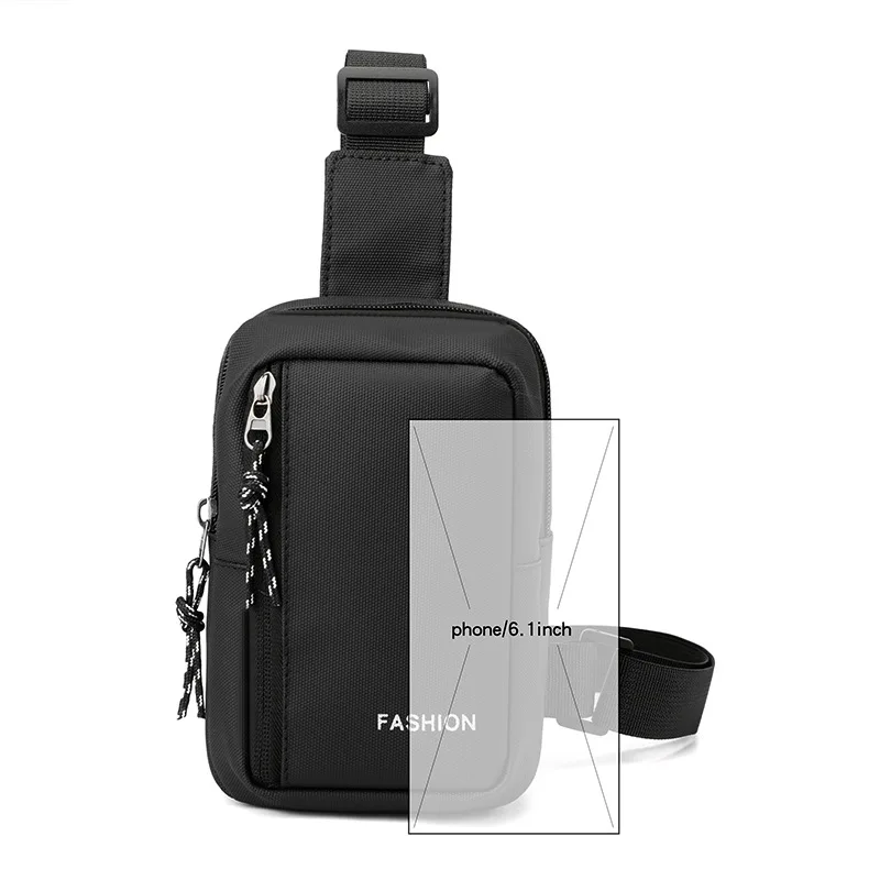 Casual Lightweight Travel Chest Bag for Sport Running Crossbody Shoulder Bag for Men Women Fashion Zipper Sling Messenger Bag