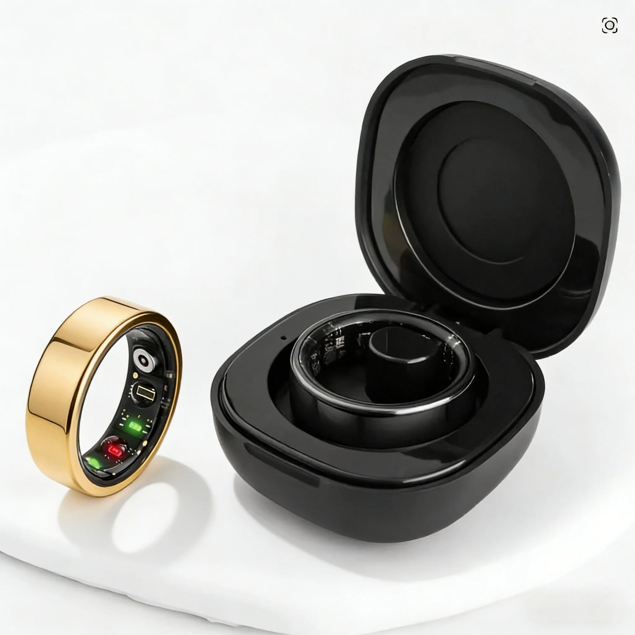 Nova Smart Ring Classic Design Top Quality GPS Sports Heart Rate Blood Oxygen Stress Sleep Temperature Monitor Meditation Ring