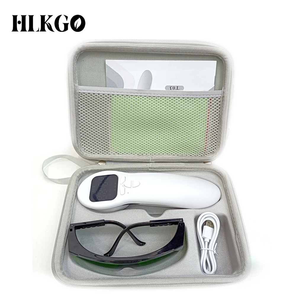 

HLKGO 650nm 808nm Deep Tissue Heat Laser Therapy Machine Lllt Handheld Red Light Laser Therapy for Wound Healing Health Care