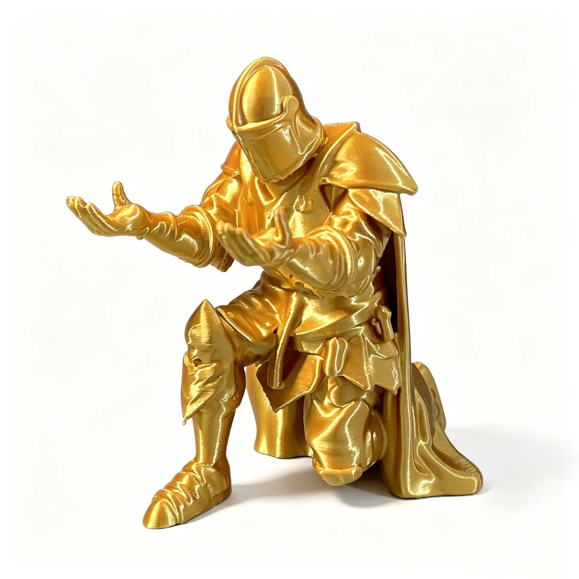 حامل أقلام على شكل فارس ثلاثي  - مراجعة 3D Printing Knight Armor وسعره